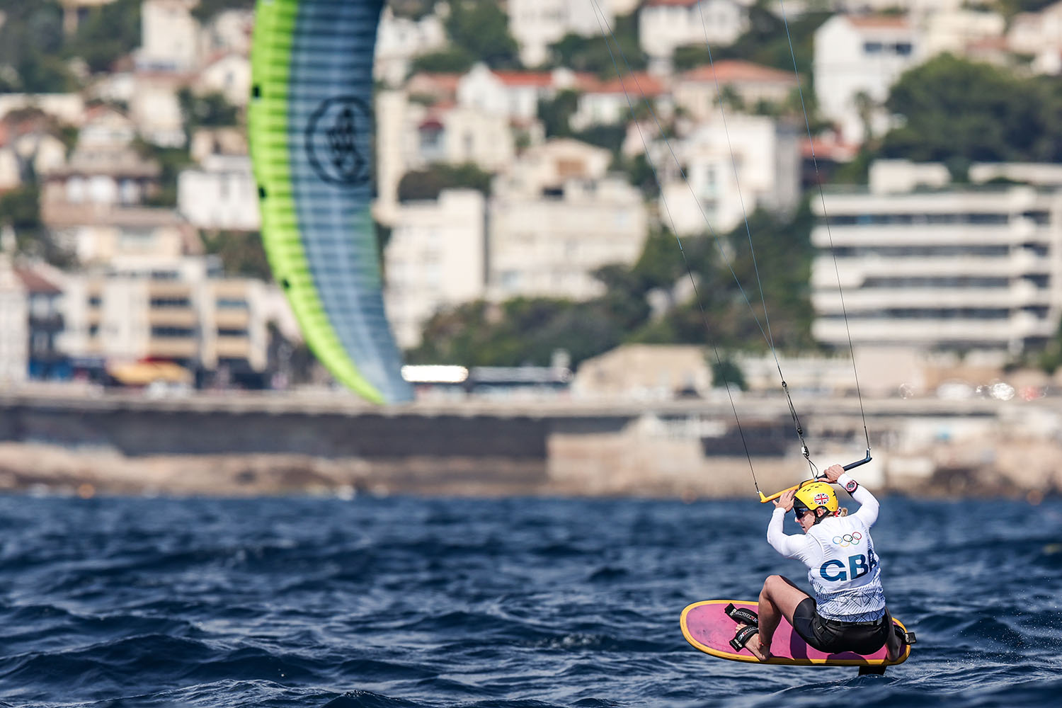 Ellie Aldridge is joint leader after day one. © World Sailing